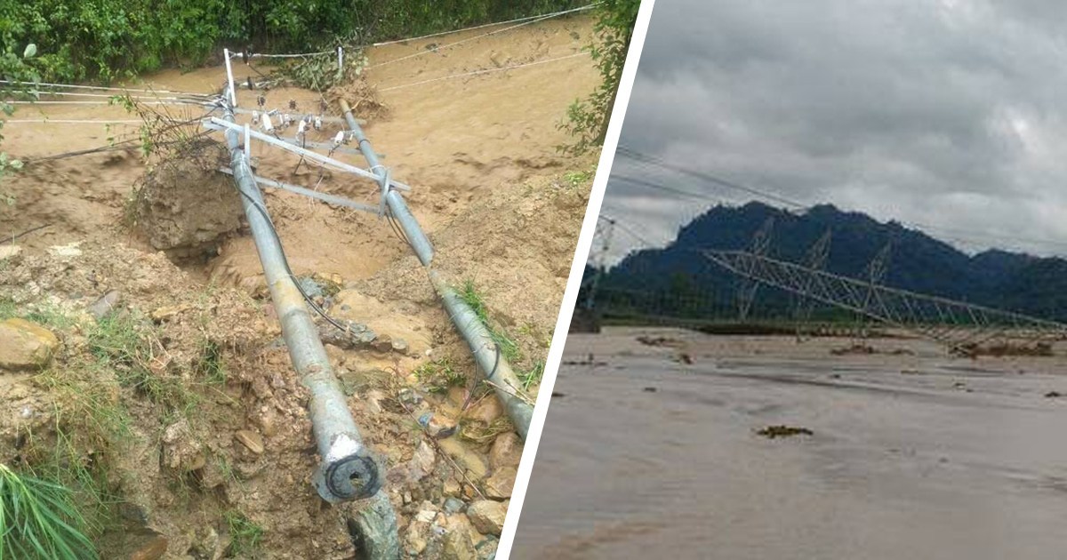 त्रियुगाखोलाको बाढीले पोल ढाल्दा खोटाङ, ओखलढुंगा र सोलुखुम्बुमा विद्युत् अवरुद्ध