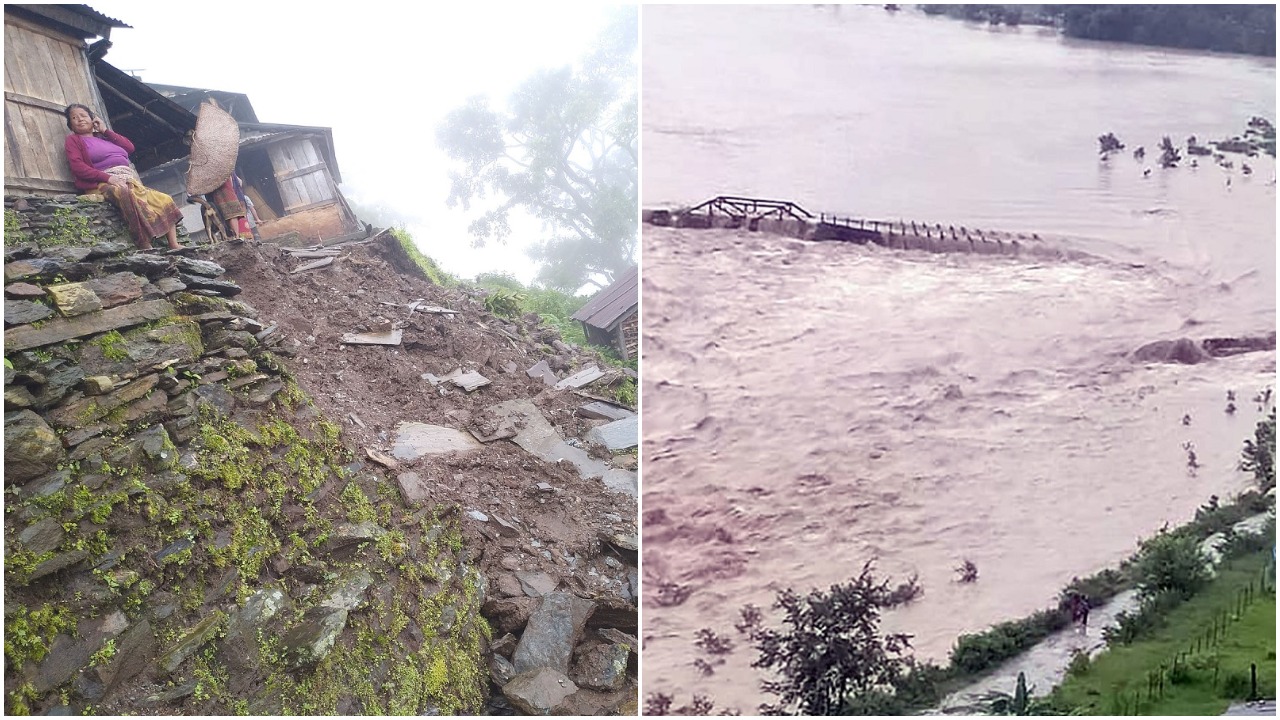 वर्षातको कहर : तराईमा डुवान, पहाडमा पहिरोको पीडा