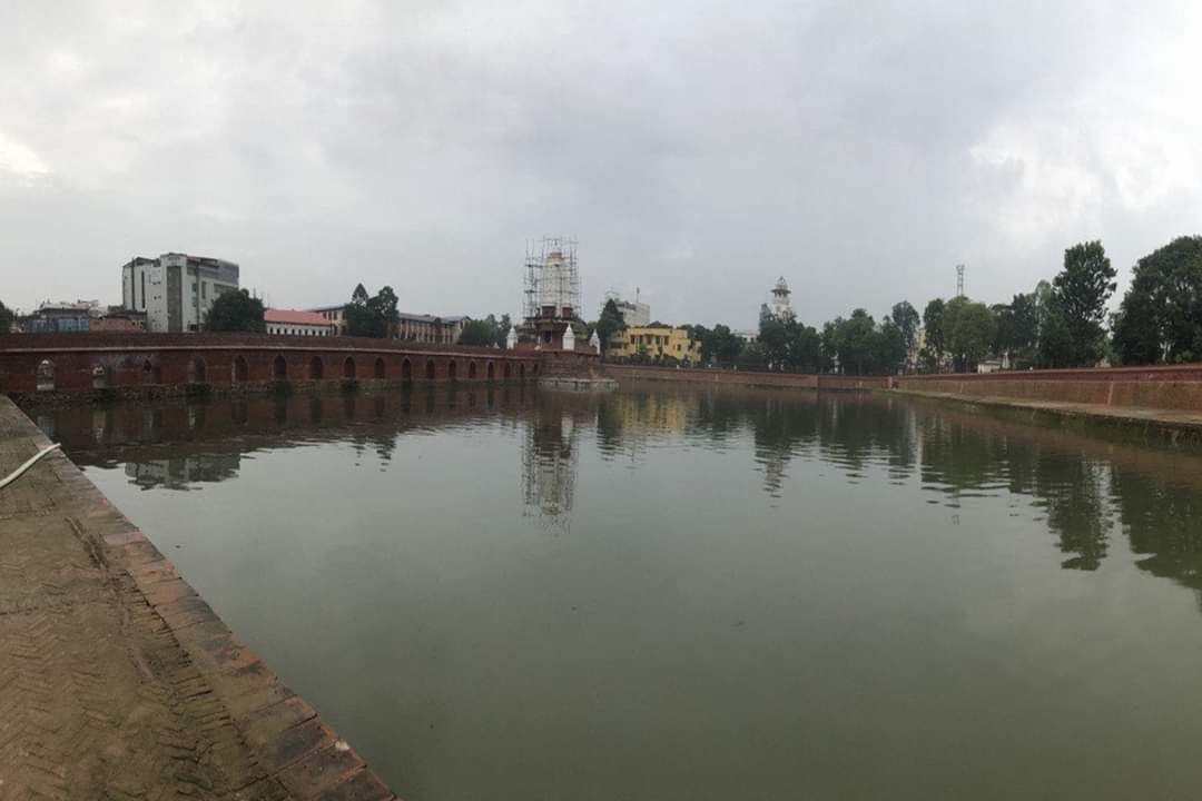 तीन करोड लिटर पानी हालेर भरियो रानीपोखरी