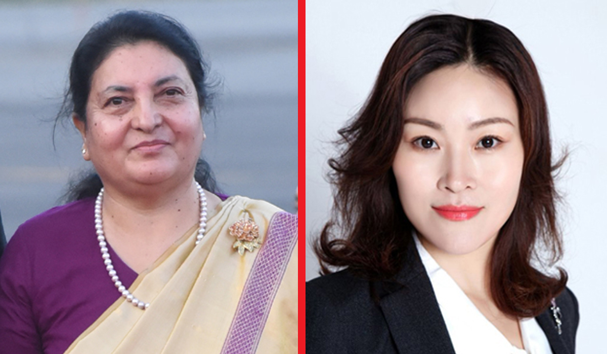 राष्ट्रपति भण्डारी र चिनियाँ राजदूत यान्छीबीच भेटवार्ता