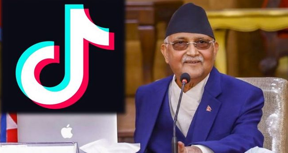 प्रधानमन्त्री ओलीको पनि टिकटक अकाउन्ट, राखे भाषण गरेको भिडिओ
