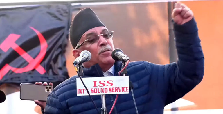 सूर्य चिन्ह र नेकपा नाम हाम्रै हुन्छ, नभए आँधीवेहरी आउँछ: प्रचण्ड