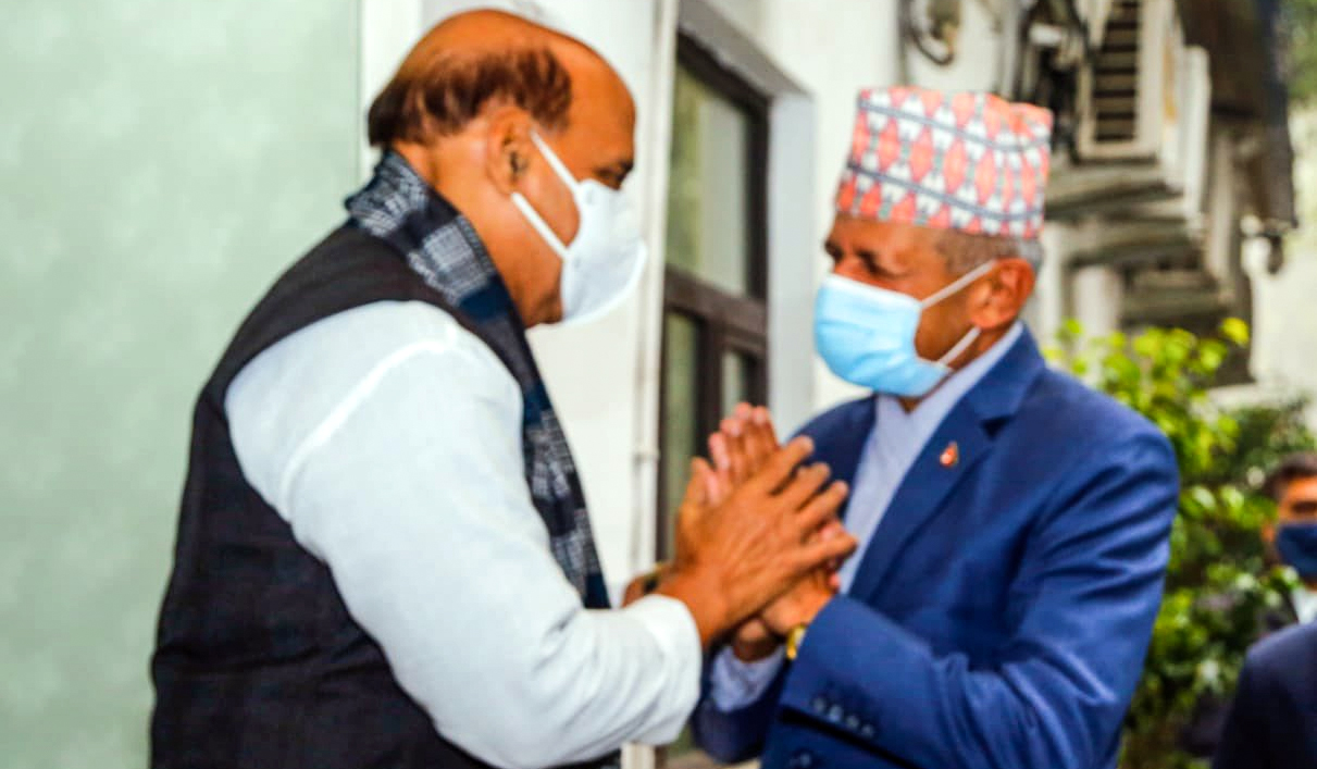 दिल्लीमा परराष्ट्रमन्त्री ज्ञवाली र भारतीय रक्षामन्त्री सिंहबीच ‘विशेष’ भेटवार्ता