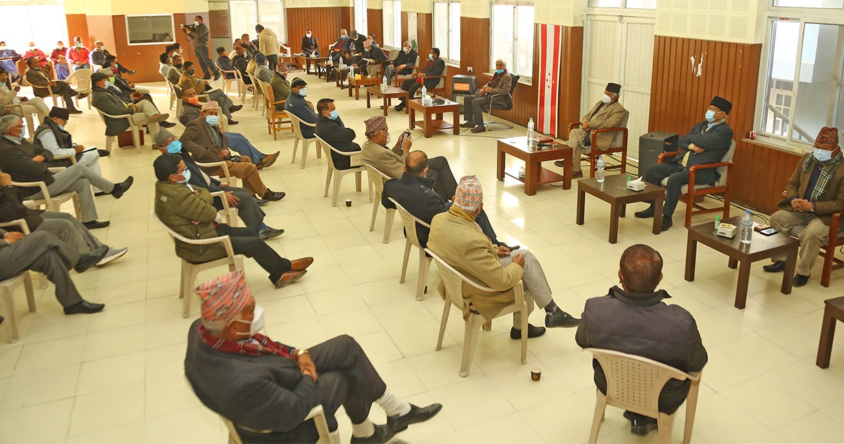 कांग्रेस बैठकका ७ निर्णय– प्रधानमन्त्रीको राजीनामा मागदेखि म्यान्मार कूको निन्दासम्म