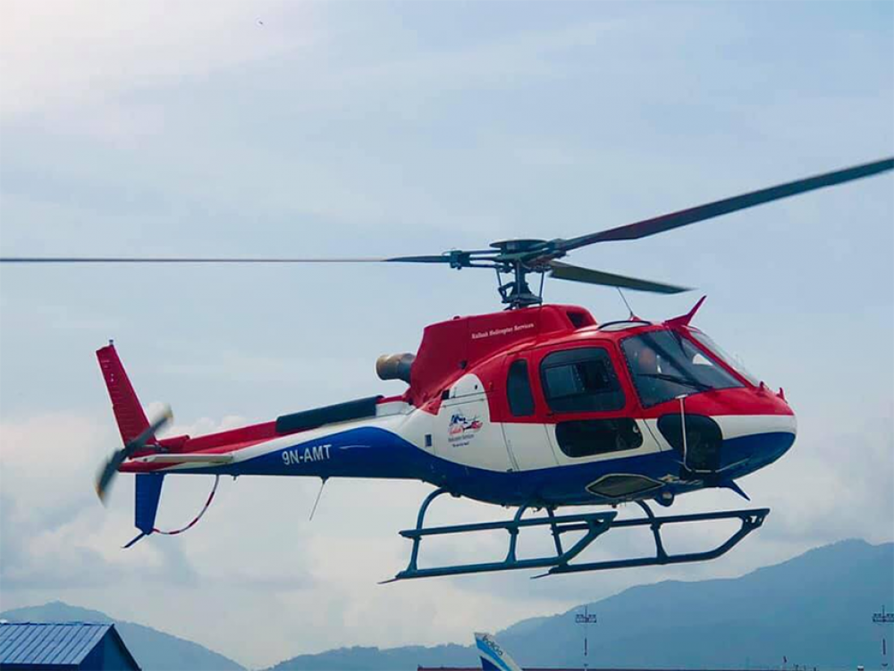 रक्तस्राव नरोकिएपछि हेलिकप्टरमार्फत सुत्केरीको उद्धार