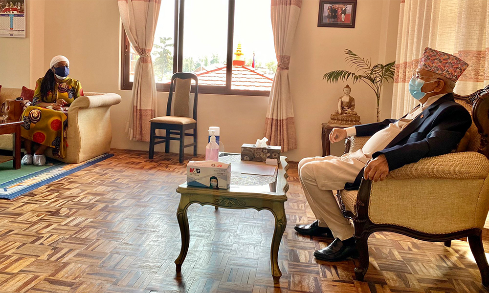 कोरोना खोपको आपूर्ति चाँडो गर्न राष्ट्रसंघलाई प्रधानमन्त्रीको आग्रह