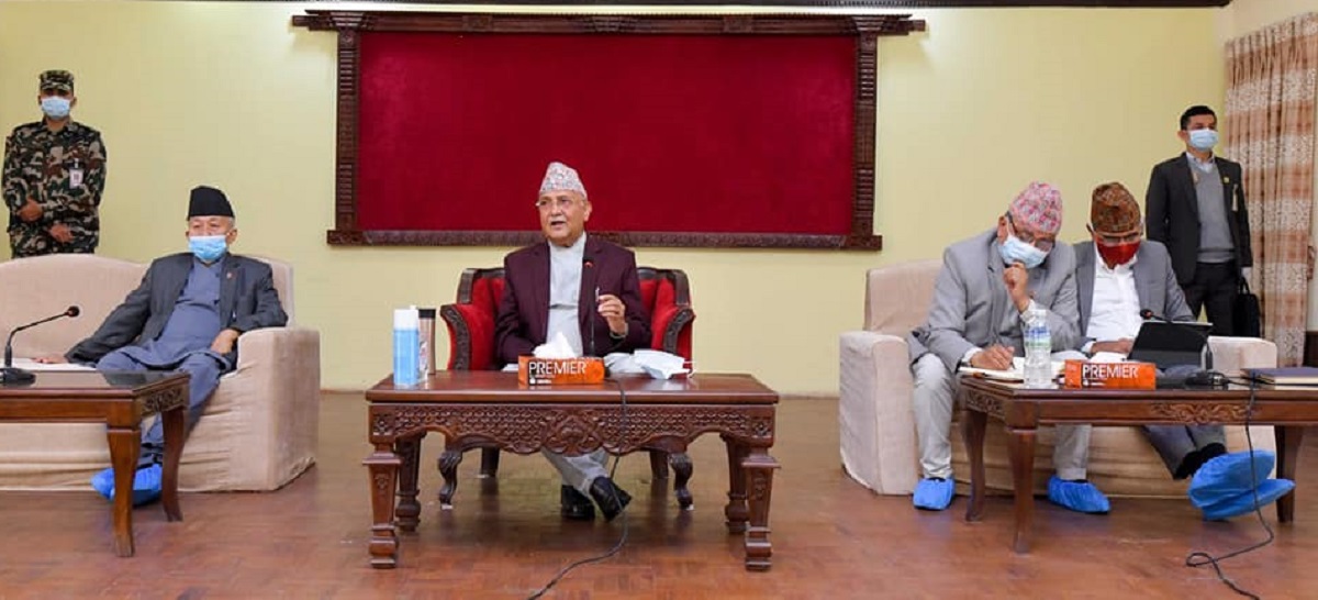 बालुवाटारमा एमाले स्थायी कमिटी बैठक बस्दै , माधव पक्षलाई बोलाइएन !