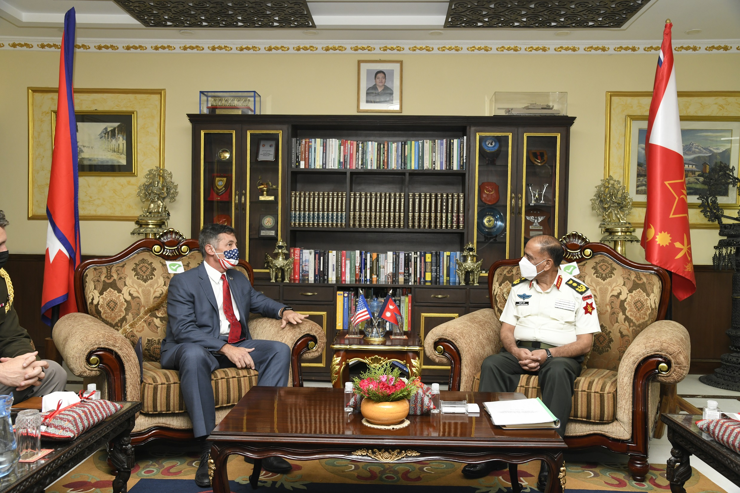 प्रधान सेनापति र अमेरिकी राजदूतबीच भेटवार्ता