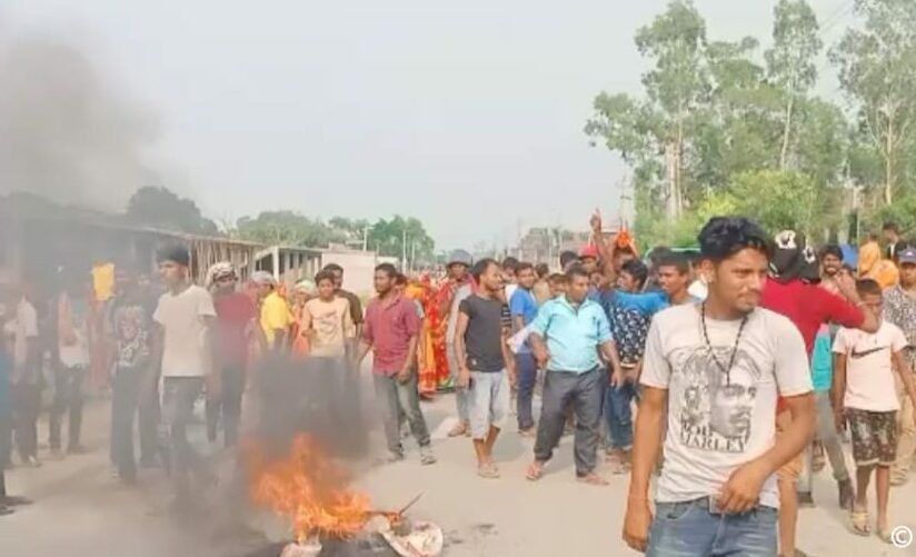 एक मतले कांग्रेस उम्मेदवारले जितेपछि पुनः मतगणनाको माग गर्दै प्रदर्शन