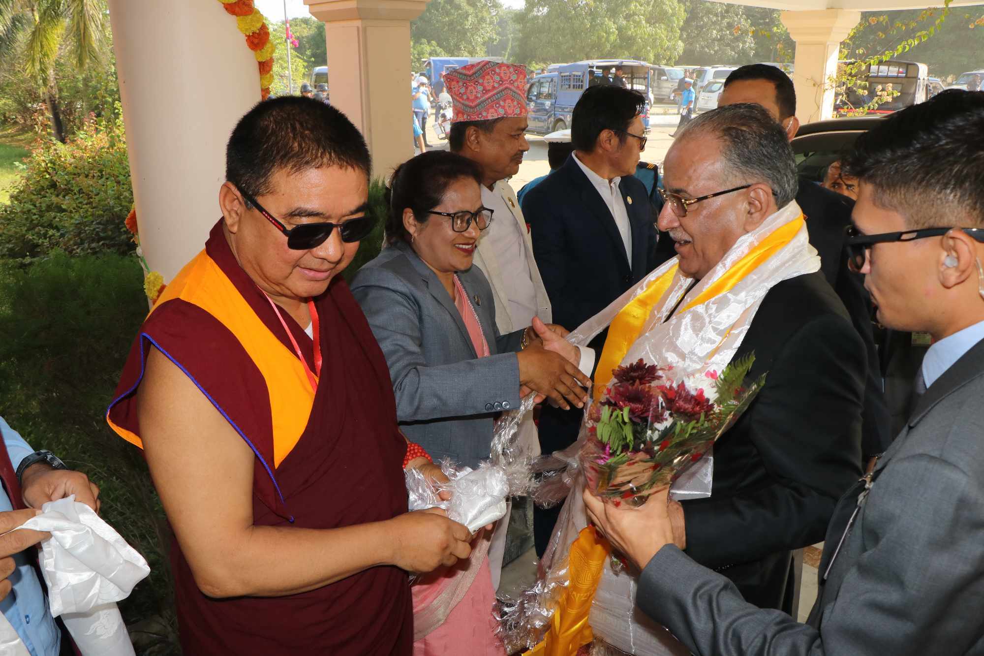 प्रधानमन्त्री दाहाल लुम्बिनीमा