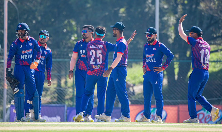 अविनाशले ४ विकेट हात पार्दा मलेसियाले दियो नेपाललाई १६६ रनको लक्ष्य