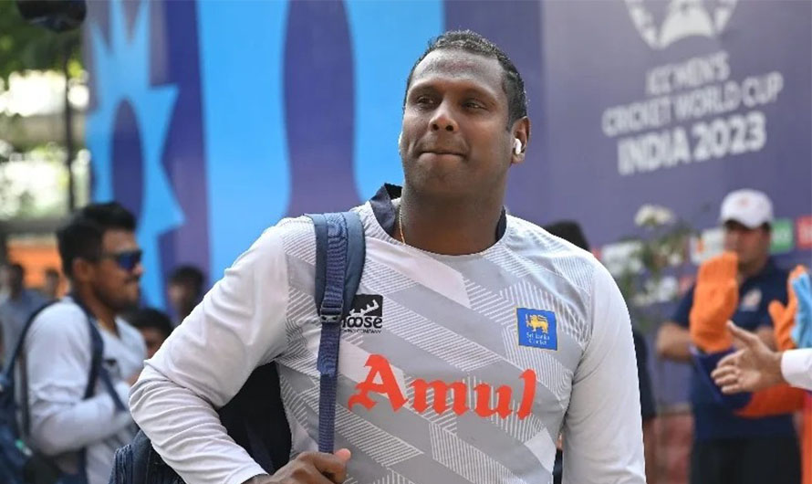 ब्याटिङका लागि क्रिजमा आएका म्याथ्यूज खेल्दै नखेली कसरी आउट भए ?