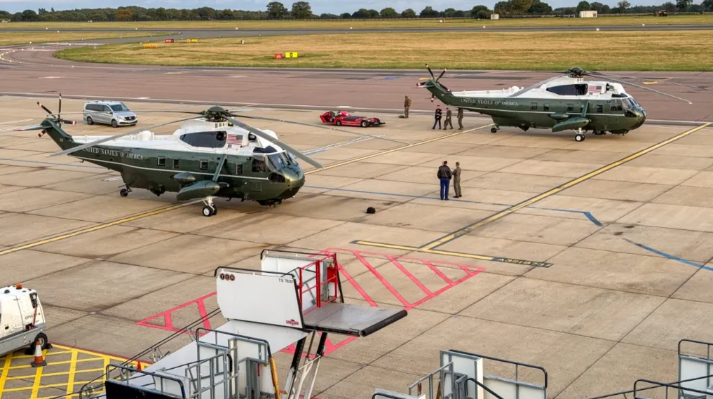 बेलायतबाट अमेरिका फर्किन लाग्दा ट्रम्पको हेलिकप्टरमा समस्या, जाँदा पनि भएको थियो घटना