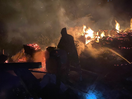 ताप्लेजुङको तेम्बा बजारमा भीषण आगलागीः चार घर पूर्ण रूपमा नष्ट हुँदा करोड बढीको क्षति