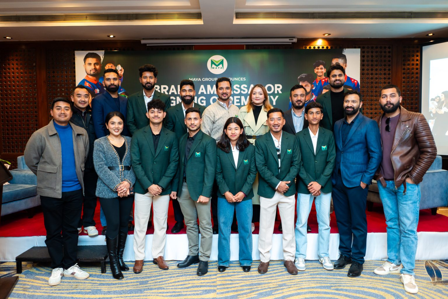 माया ग्रुपको ब्रान्ड एम्बासडर बने ९ क्रिकेट खेलाडी