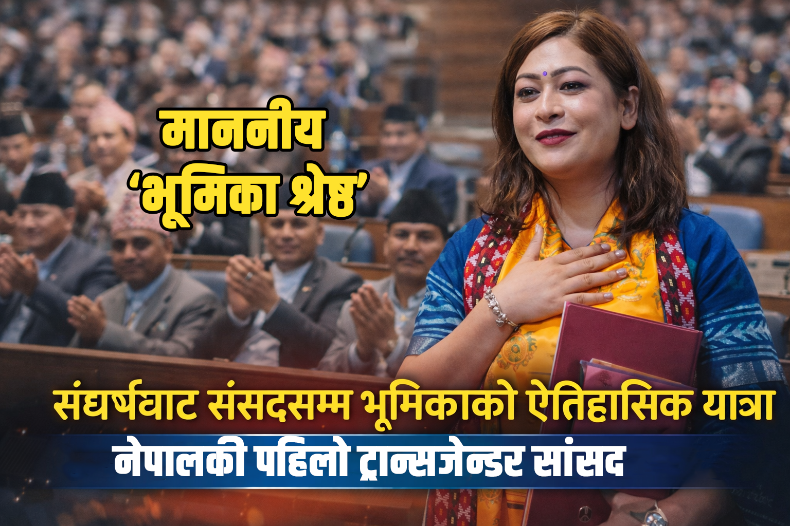 पहिलो ट्रान्सजेन्डर सांसद भूमिका श्रेष्ठको संसदमा बढेका पाइला