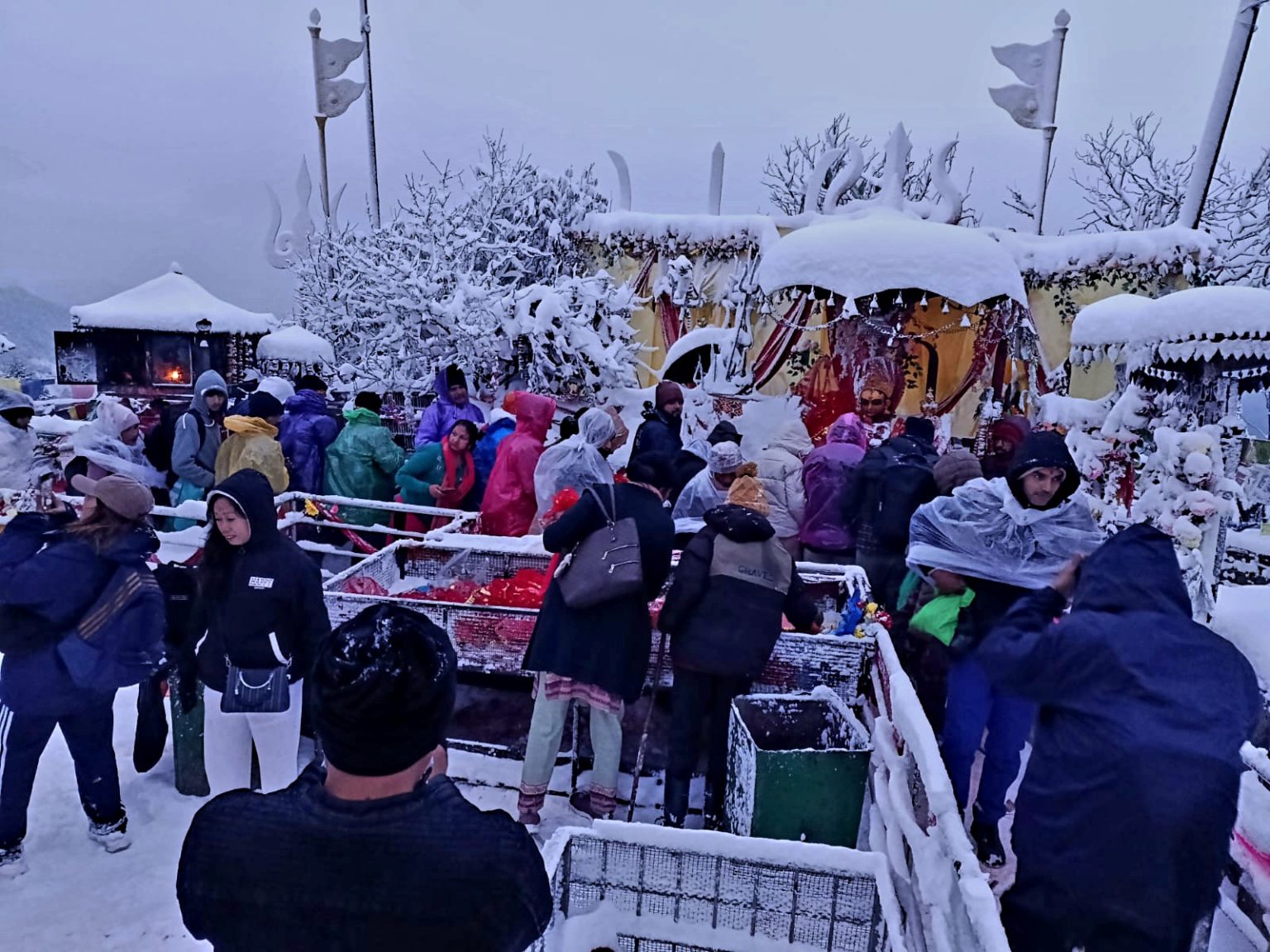 पाथीभरामा पाँचौँ पटक हिमपात