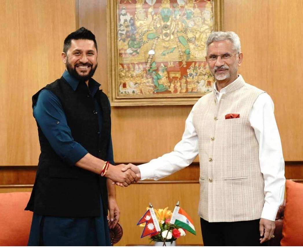 भारतीय विदेशमन्त्री एस जयशंकर र रास्वपा सभापति रवि लामिछानेबीच भेट