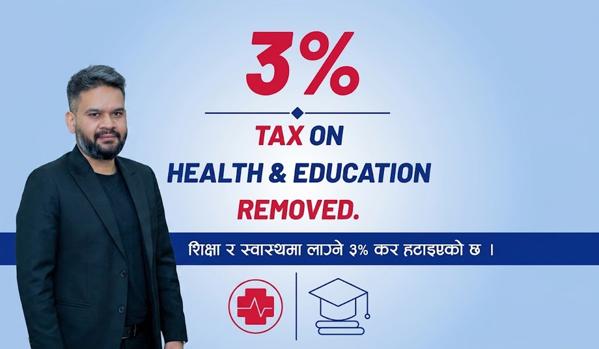 चर्को विरोधपछि निजी शिक्षा र स्वास्थ्य क्षेत्रमा लगाइएको ३ प्रतिशत समता कर हट्यो